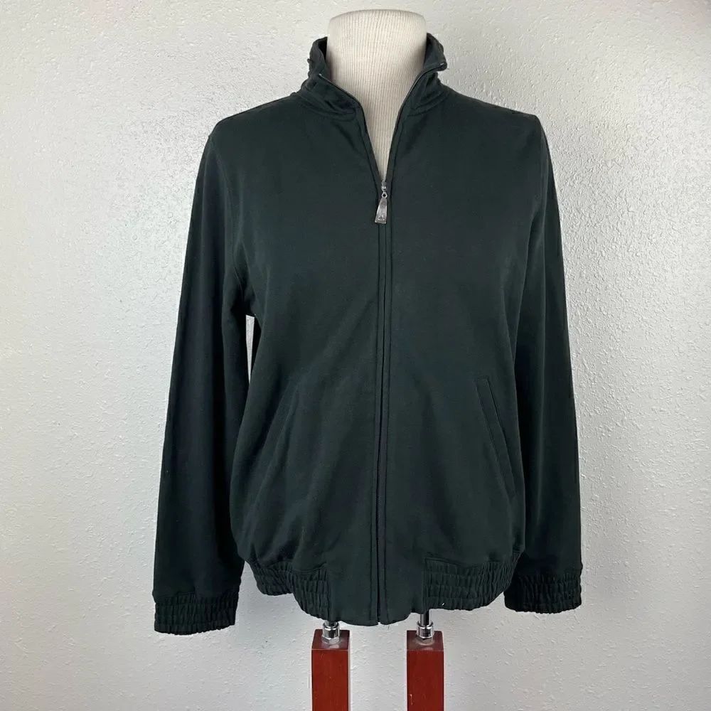 Liz Claiborne Black Full Zip Jacket Size S EUC